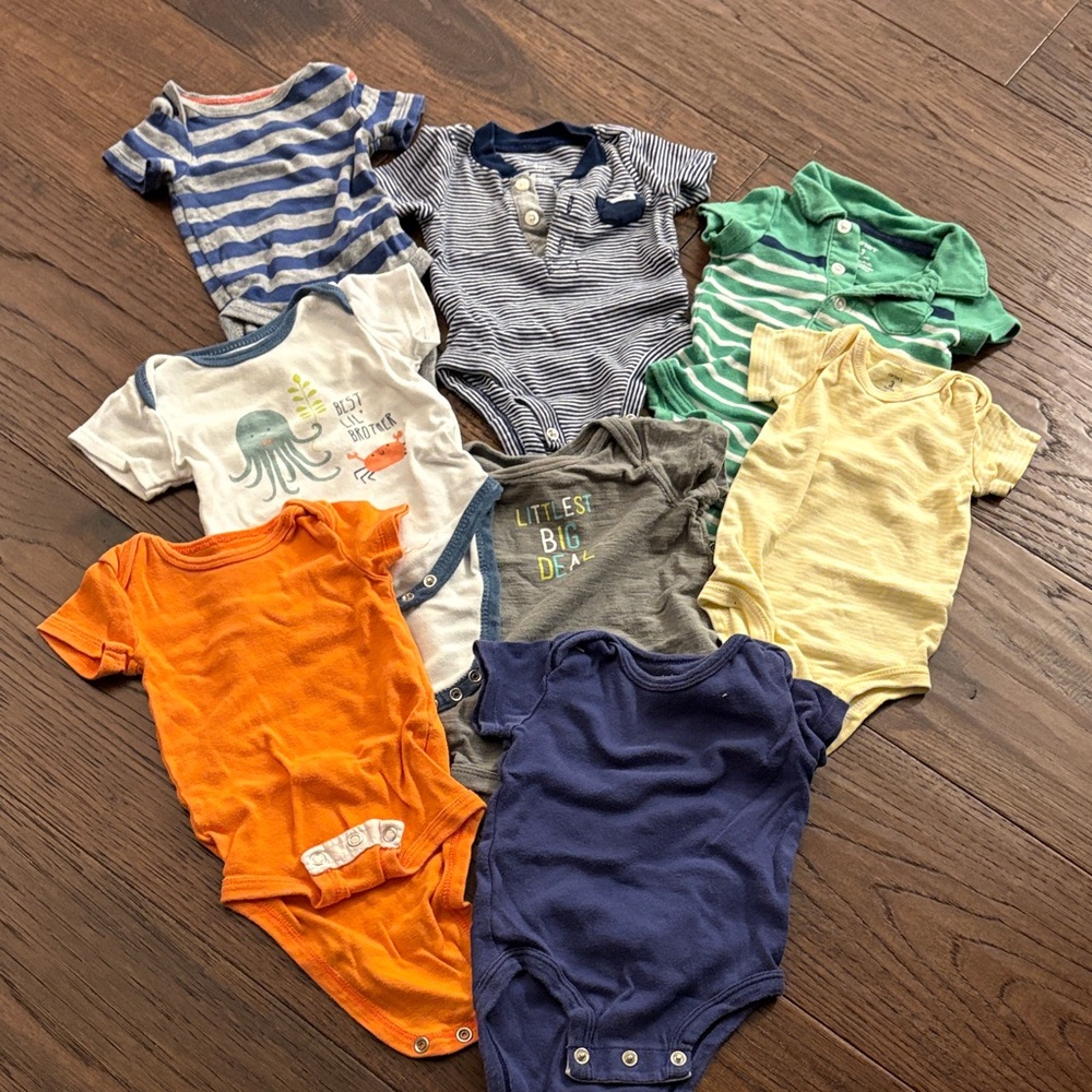 Colorful Baby Onesies Set